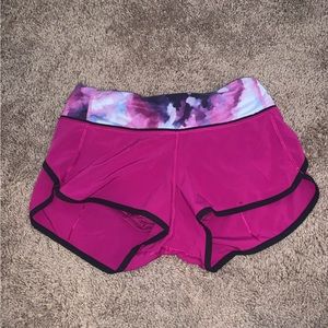 Lululemon Pink Speed Up Shorts